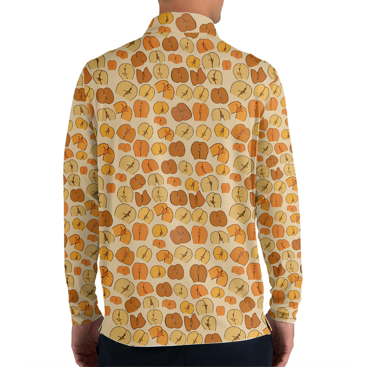 Golf Polo Shirt for Men, Funny Pattern Golf Shirt, Unique Golf Gift