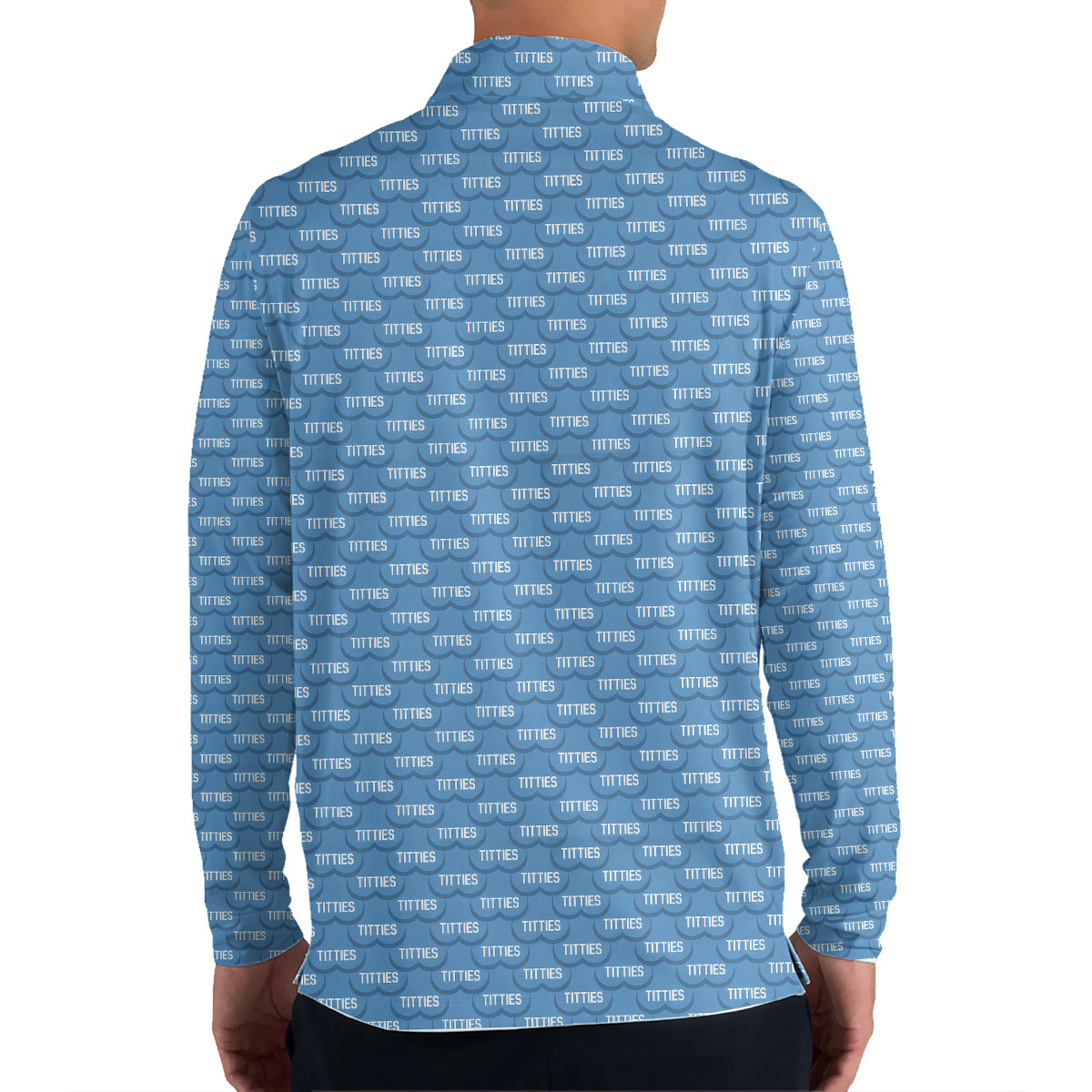 Funny Text Pattern Golf Polo Novelty Print Breathable Golf Shirt