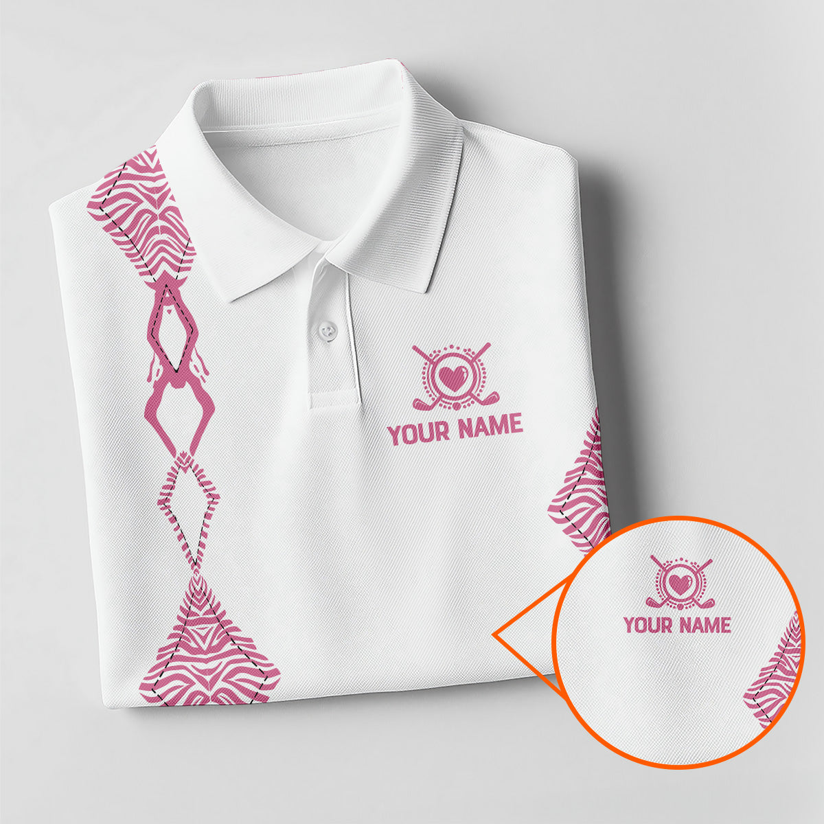 Personalized Golf Polo Shirt, Funny Golf Words Quote, Unique Golf Gift