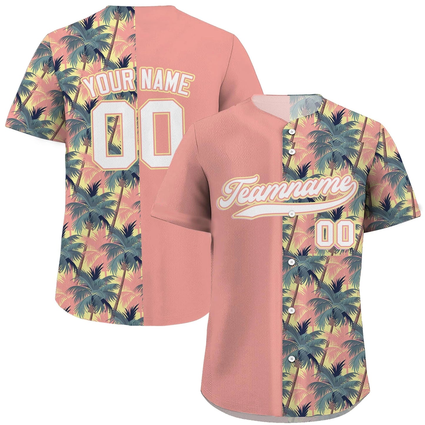 Custom Face Hawaiian Baseball Team Jersey With Name Number, Personalized Baseball Shirt for Men Women Youth Preschool Bachelor Party Shirt