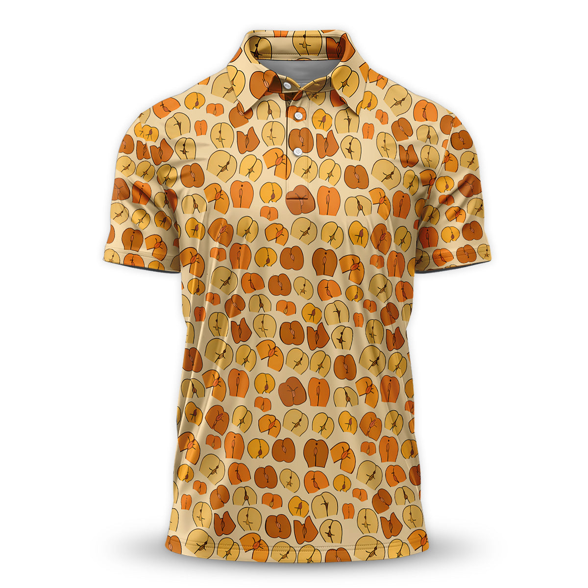 Golf Polo Shirt for Men, Funny Pattern Golf Shirt, Unique Golf Gift