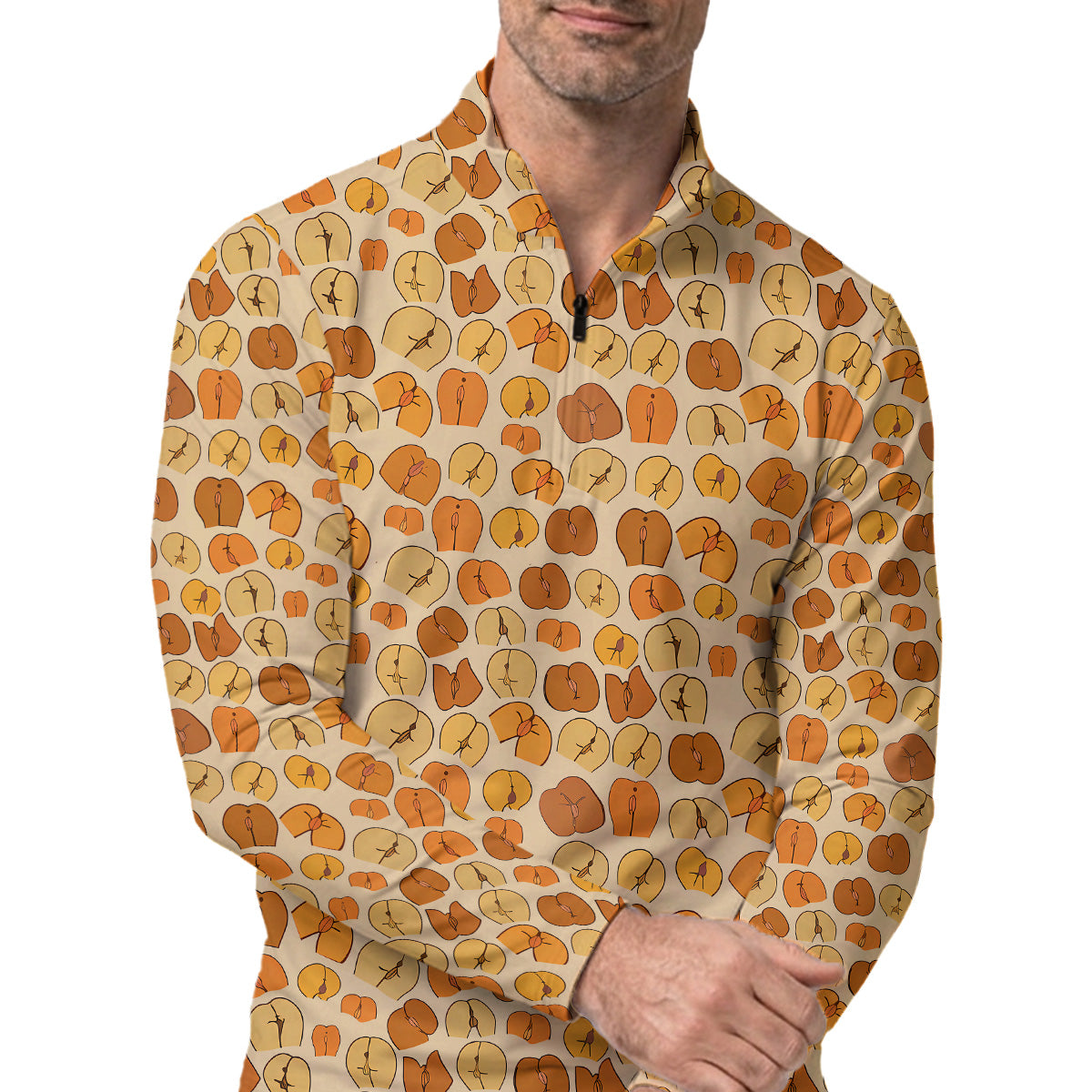 Golf Polo Shirt for Men, Funny Pattern Golf Shirt, Unique Golf Gift