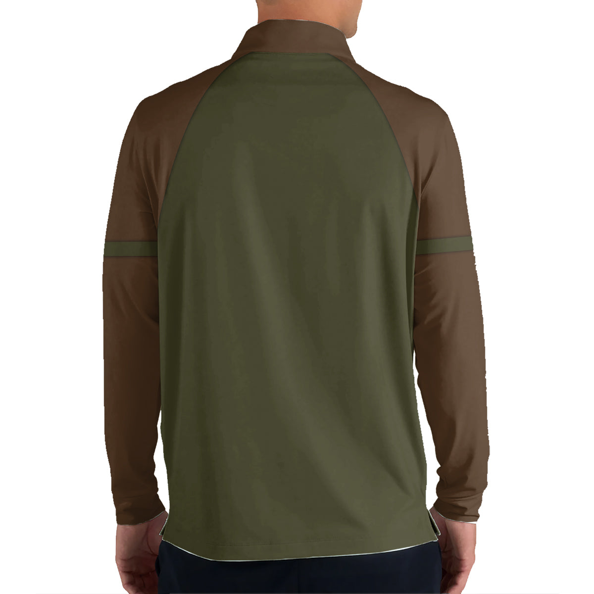 Custom Name Golf Polo USA Flag Crest Performance Shirt