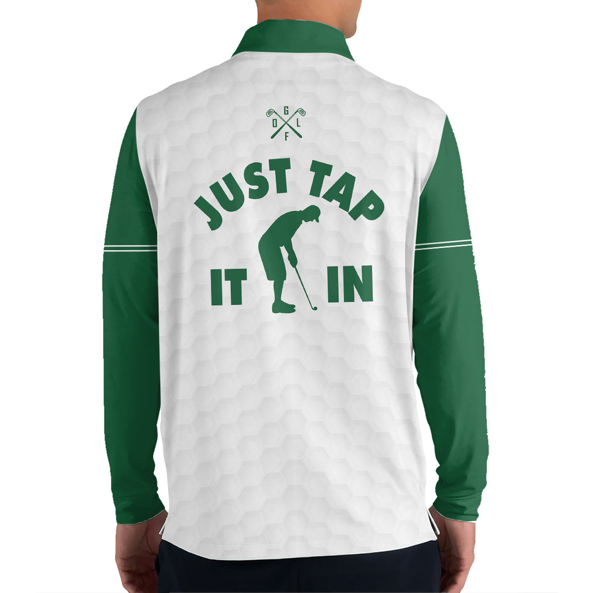 Personalized Golf Polo Shirt for Men, Argyle Pattern, Unique Golf Gift