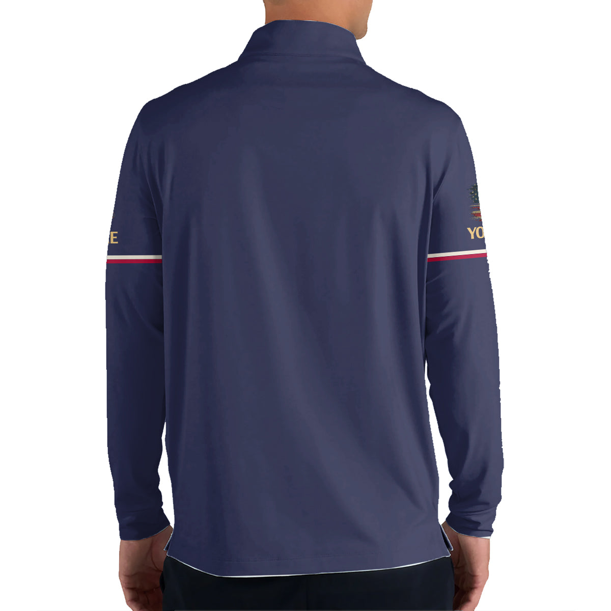 Personalized Golf Polo Shirt for Men, USA Eagle 250th Anniversary, Custom Name Patriotic Golf Gift
