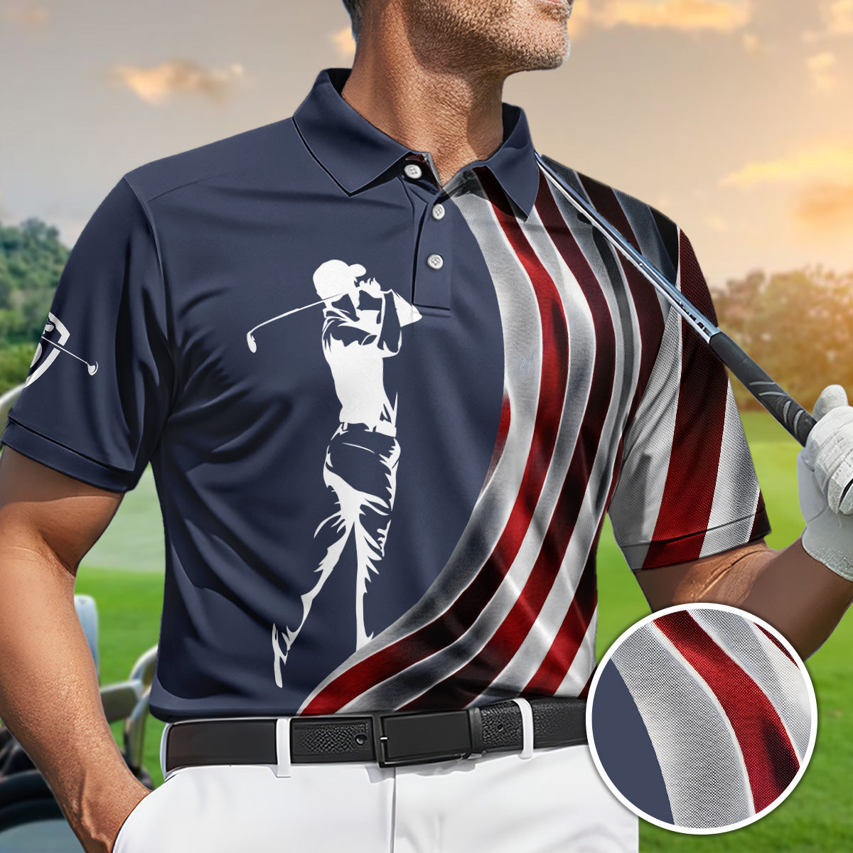 Golf Polo Shirt for Men, Funny Grandpa Golf Quote, Unique Golf Gift