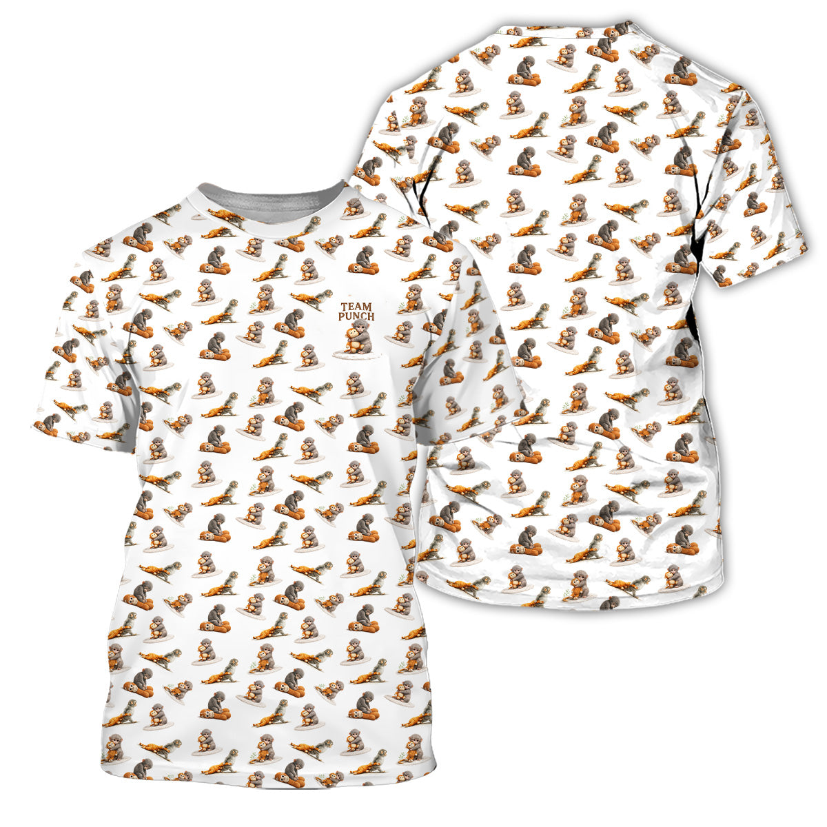 Golf Polo Shirt for Men, Funny Monkey Pattern Golf Shirt, Unique Golf Gift