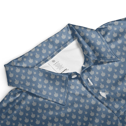 Personalized Monogram Golf Polo Shirt for Men All Over Print Funny Golf Pattern Performance Golf Shirt Golfer Gift