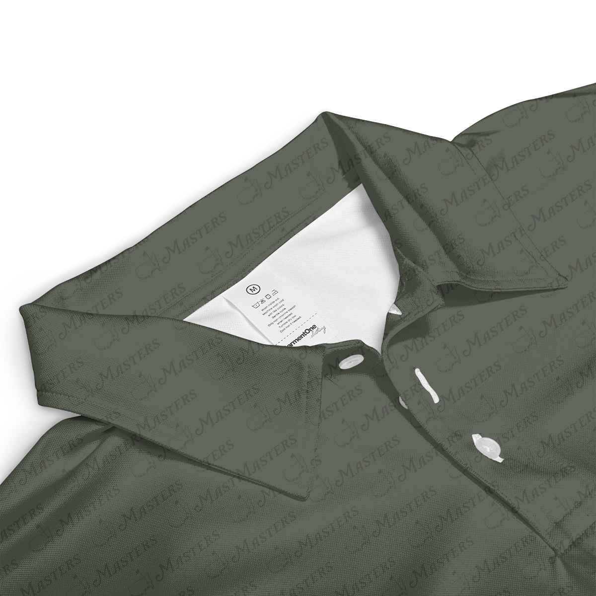 Personalized Masters Golf Pattern Polo Shirt for Men – Custom Name Golf Polo – Unique Casual Sport Shirt