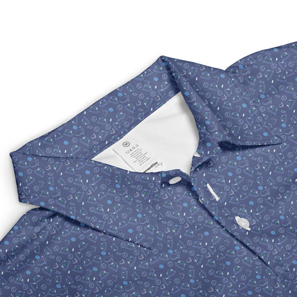 Personalized Name Golf Polo Shirt – Custom Pattern Polo for Men – Stylish Casual Golf Shirt