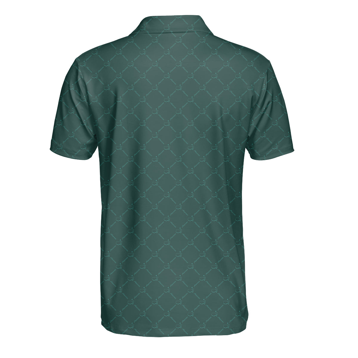 Personalized Masters Green Golf Polo Shirt for Men Classic Tournament Pattern Performance Golf Polo Lightweight Breathable Golf Apparel