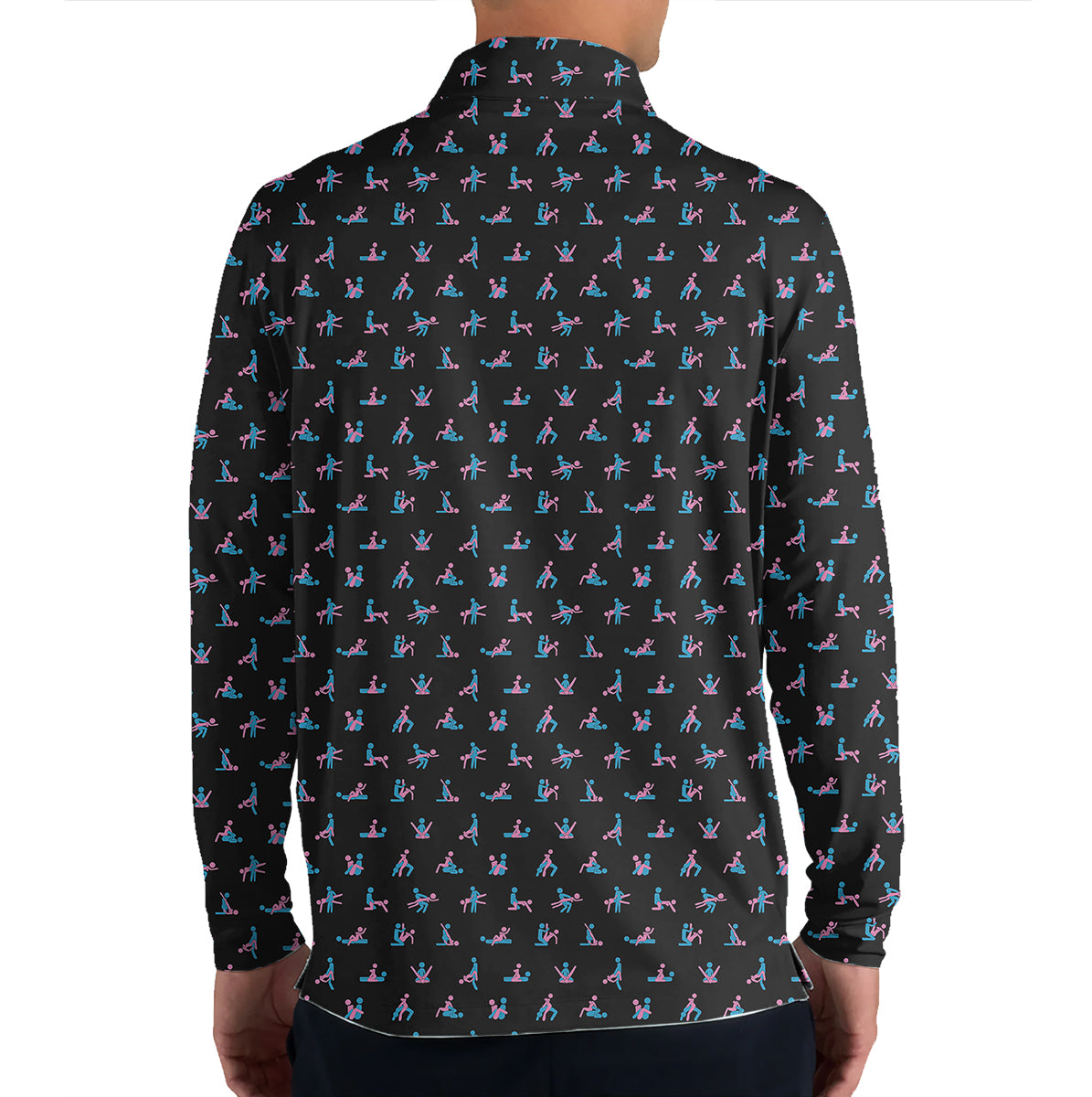 Funny Golf Polo Shirt Adult Humor Pattern Men Casual Golf Shirt