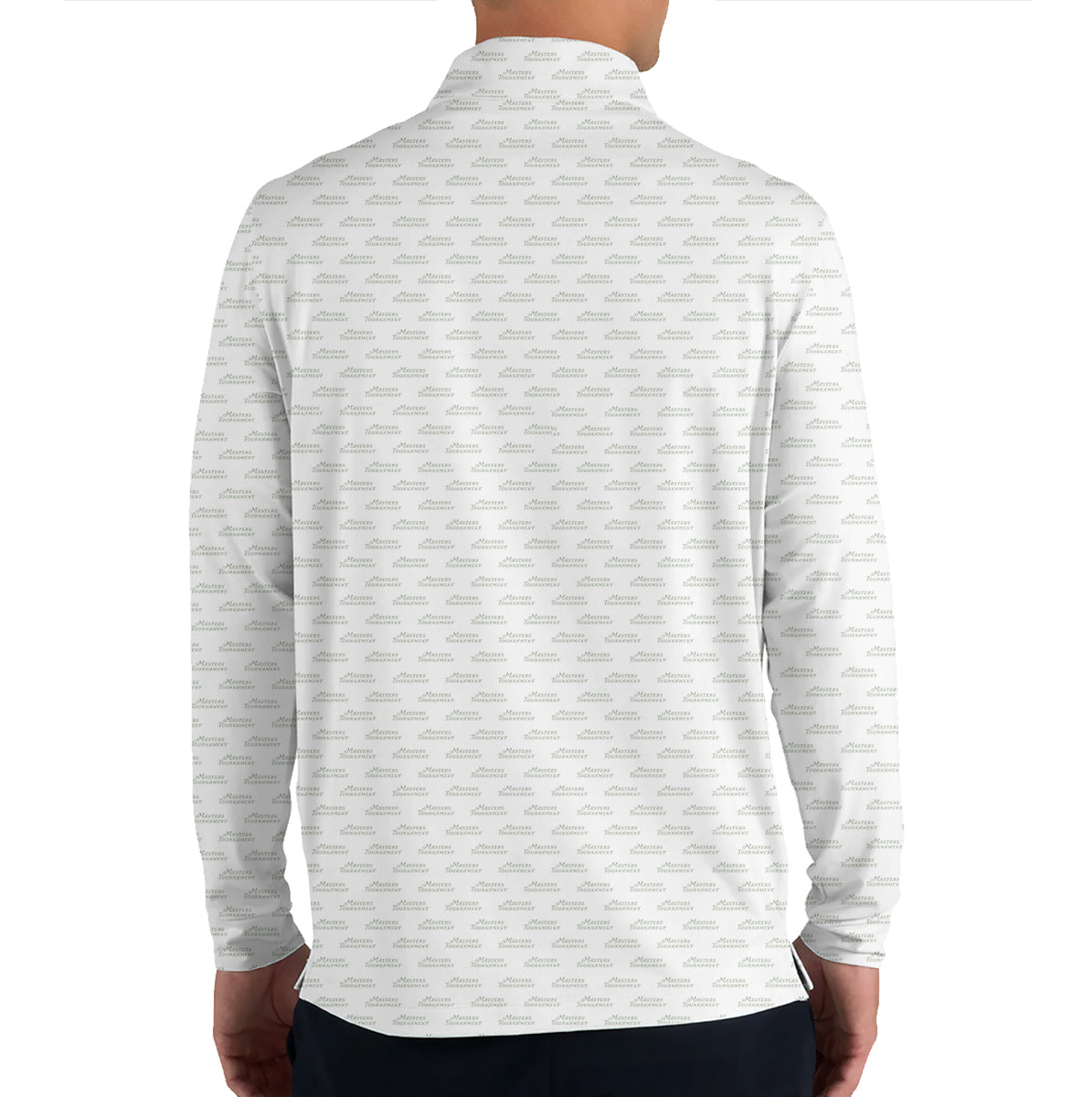 Personalized Custom Name Minimal Text Pattern Golf Polo Shirt for Men Modern Golf Apparel