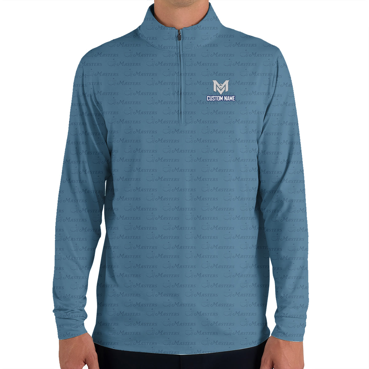 Personalized Masters Style Golf Polo Shirt for Men Classic Tournament Pattern Performance Golf Polo Lightweight Breathable Golf Apparel