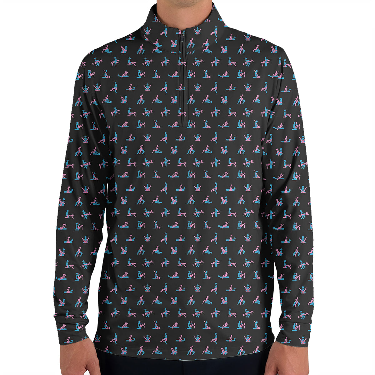 Funny Golf Polo Shirt Adult Humor Pattern Men Casual Golf Shirt