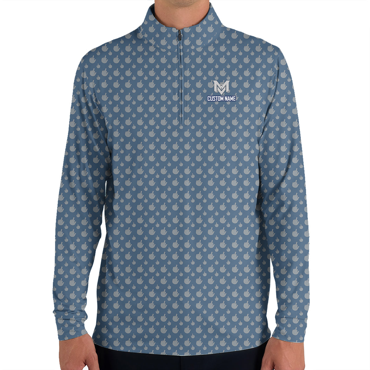 Personalized Monogram Golf Polo Shirt for Men All Over Print Funny Golf Pattern Performance Golf Shirt Golfer Gift