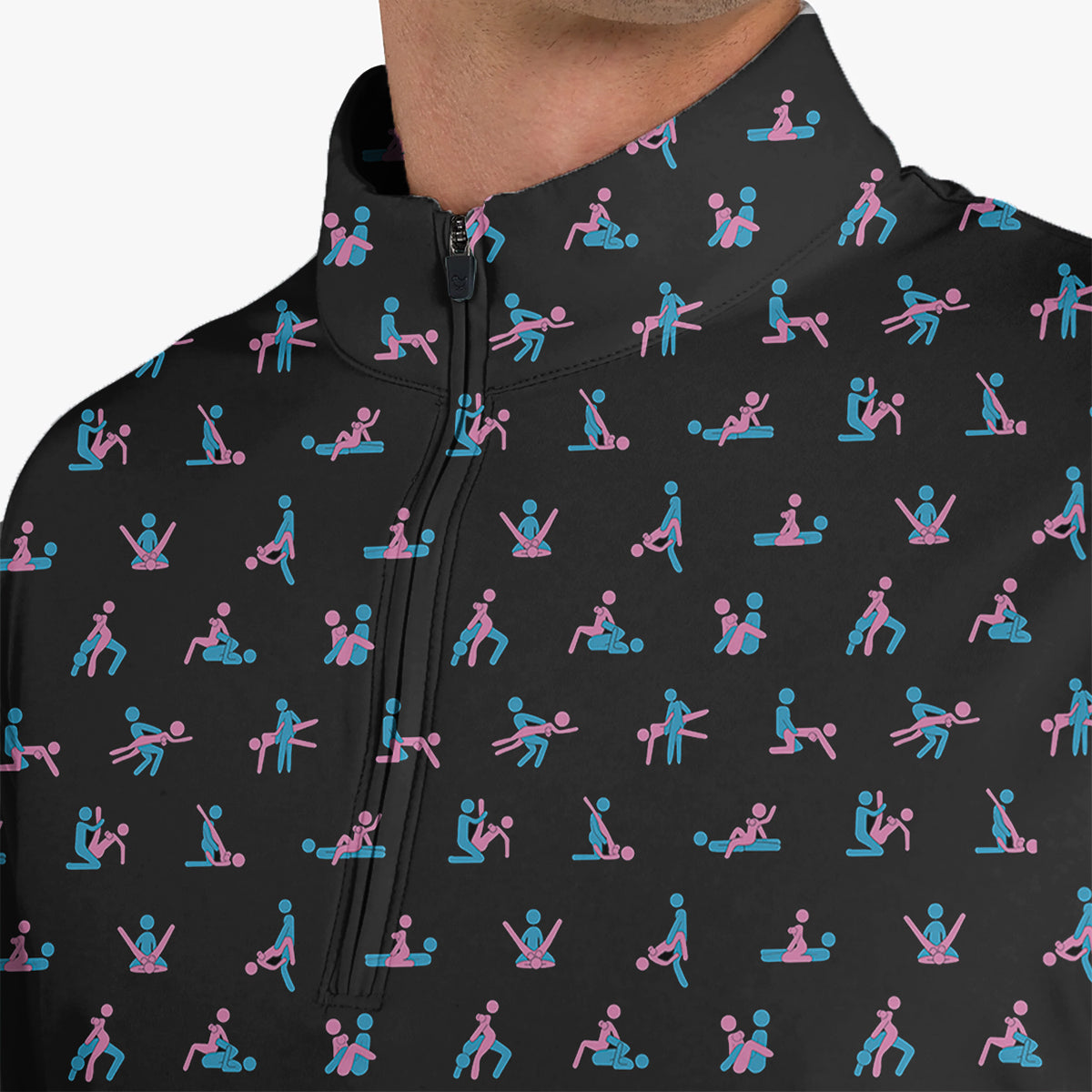 Funny Golf Polo Shirt Adult Humor Pattern Men Casual Golf Shirt
