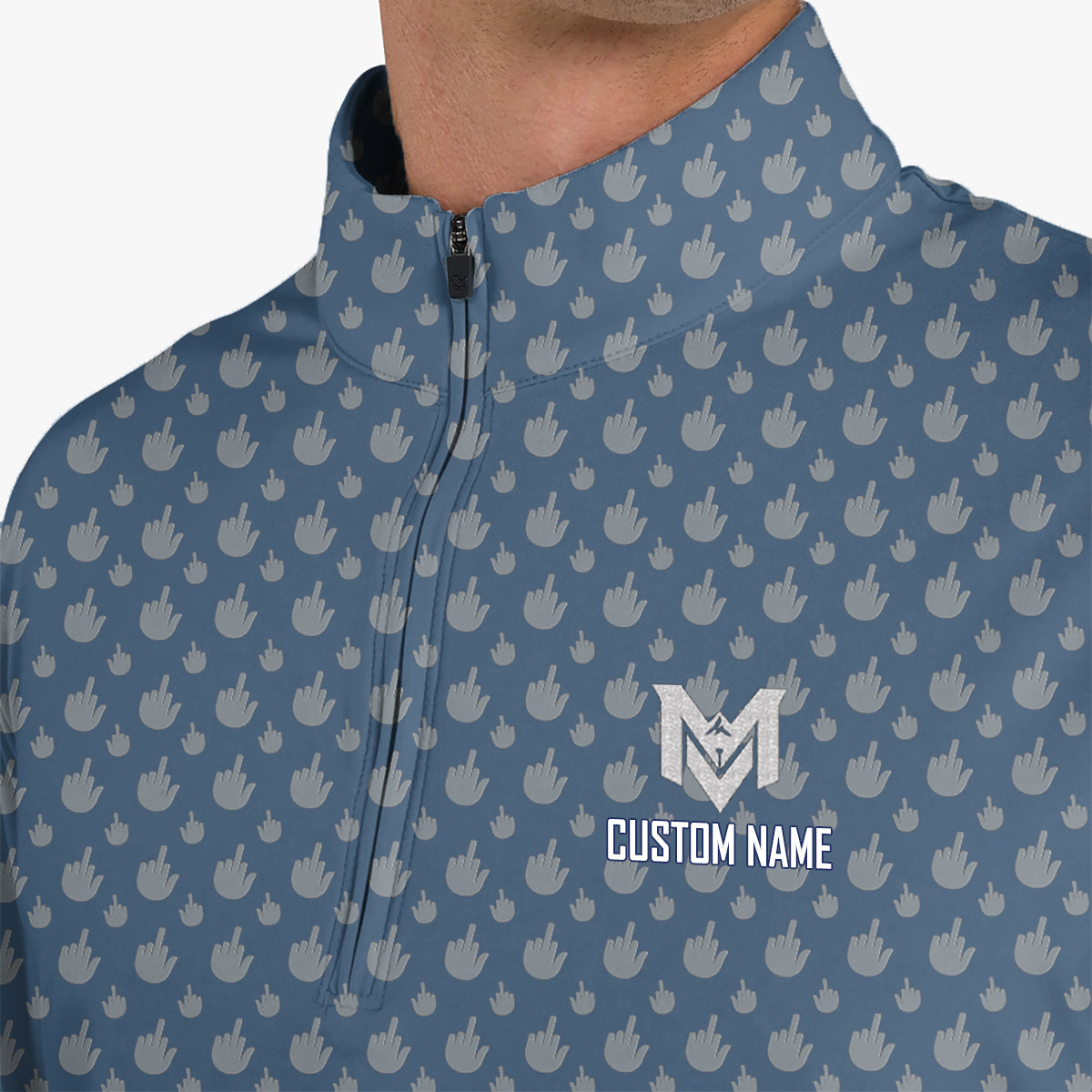 Personalized Monogram Golf Polo Shirt for Men All Over Print Funny Golf Pattern Performance Golf Shirt Golfer Gift