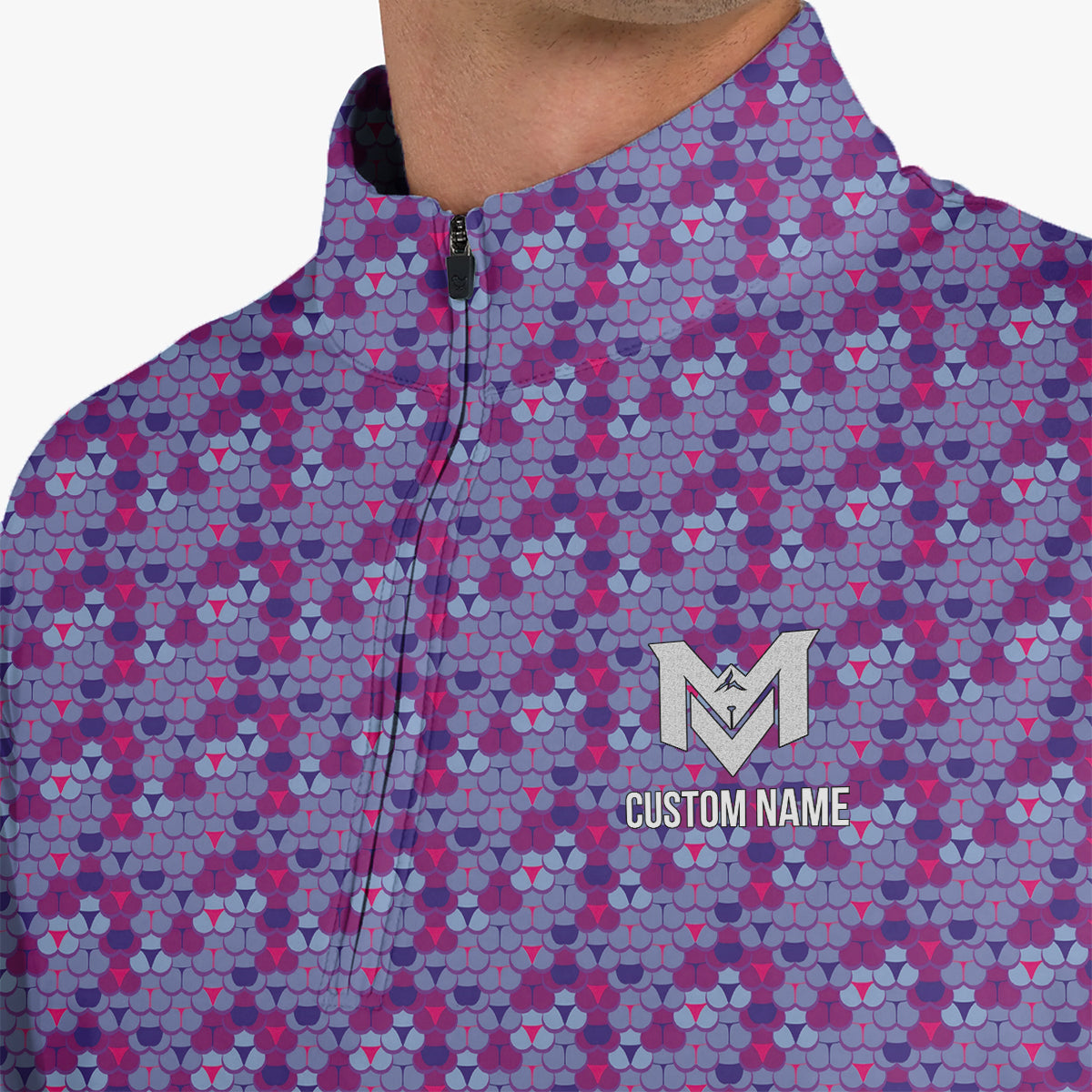 Personalized Men's Polo Shirt – Custom Pattern Golf Polo for Men – Unique Casual Sport Shirt