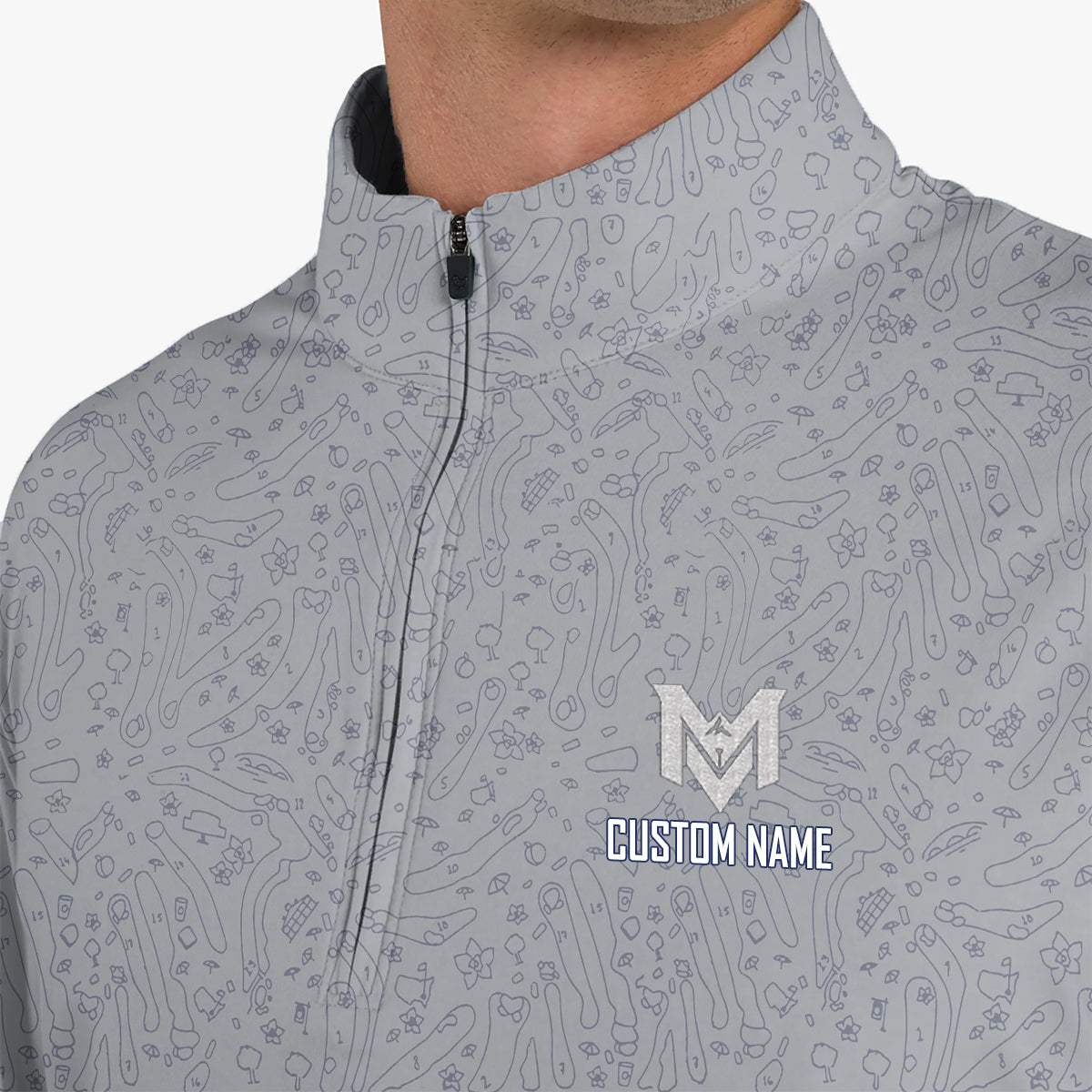 Personalized Funny Golf Doodle Pattern Polo Shirt for Men Minimalist All Over Print Performance Golf Polo Lightweight Breathable Golf Shirt