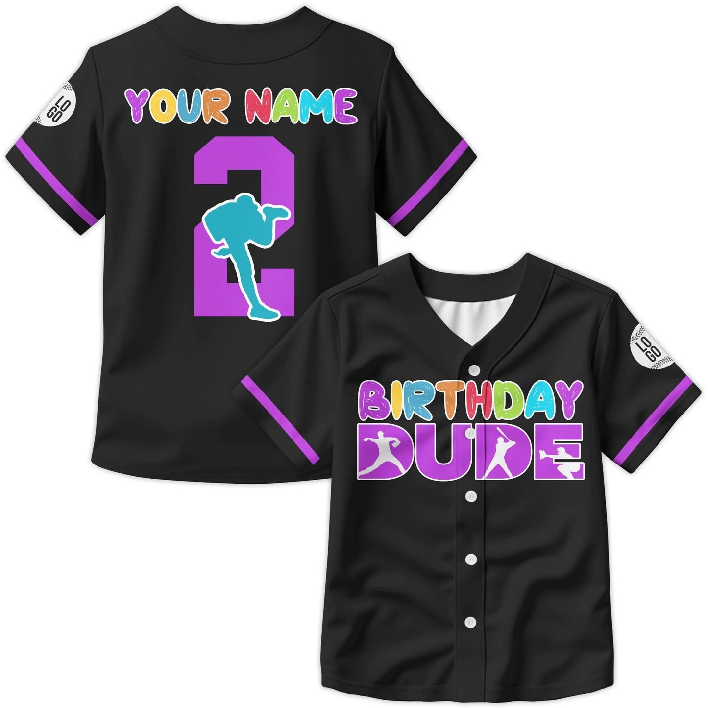 Personalized Birthday Boy Baseball Jersey for Youth Kids, Custom Kids Birthday Gift Baseball Jersey, Baseball Number Tee Birthday Outfit