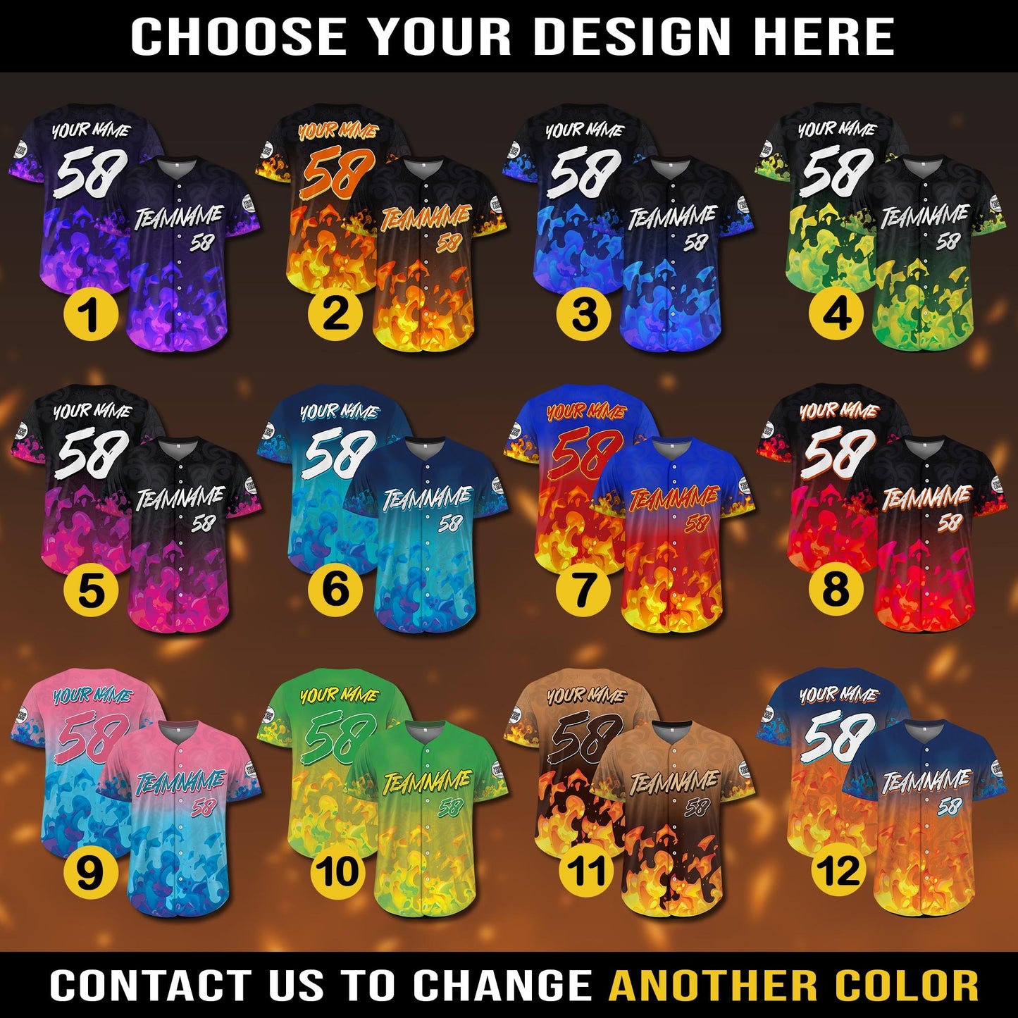 Personalized Jersey for Men Women Youth Kid Custom Baseball Team Shirt With Name Button Down Jersey Hip Hop Streetwear Shirt Gift for Him