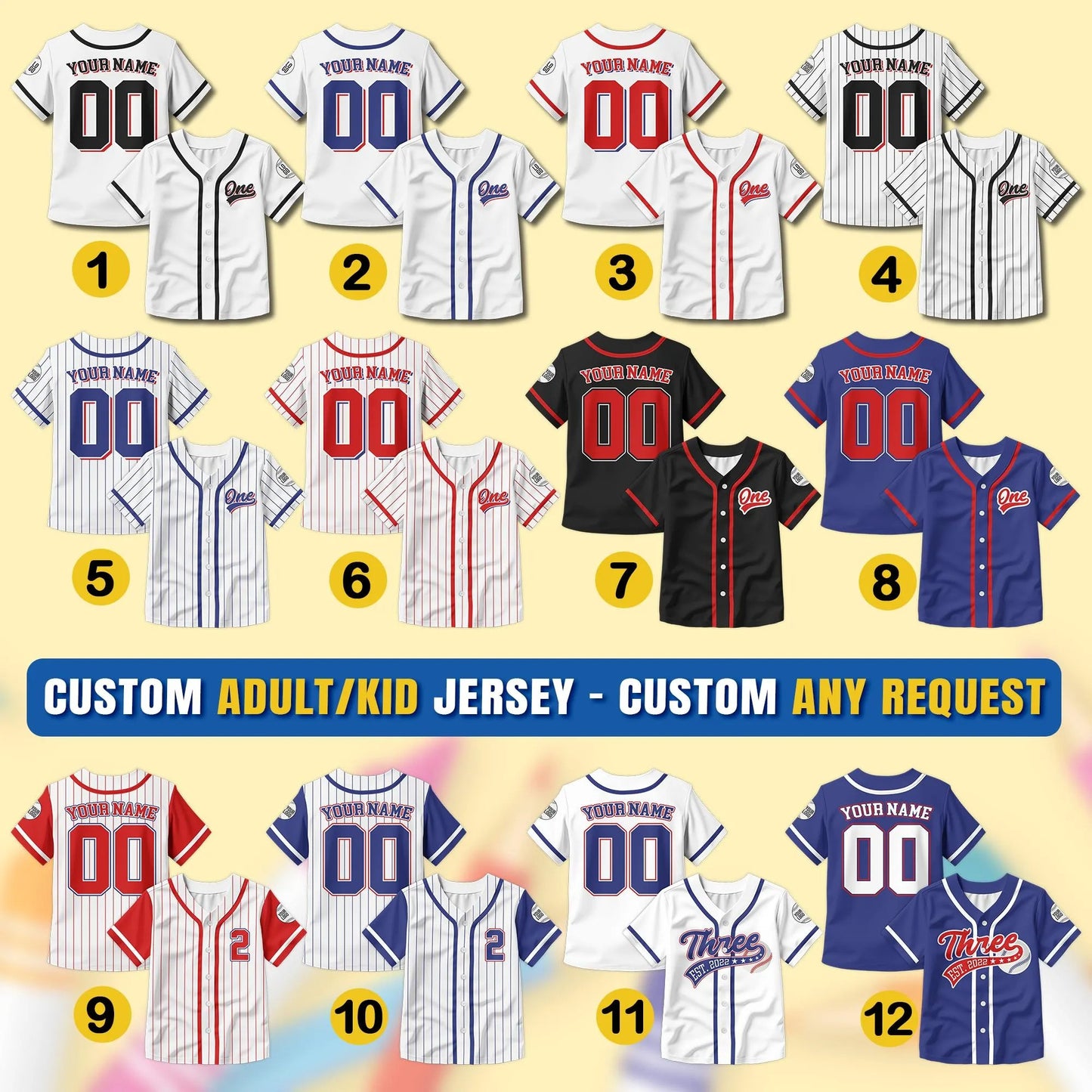 Personalized Birthday Boy Baseball Jersey for Youth Kids, Custom 1st 2nd 3rd Birthday Boy Jersey, Rookie of the Year Age and Name Shirt