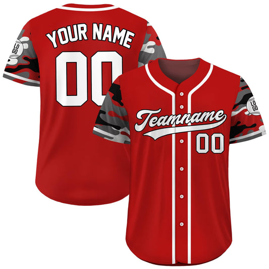 Custom Camouflage Baseball Jersey With Teamname Name Number Logo, Personalized Baseball Jersey for Adult Kid, Camo Baseball Uniform for Fans