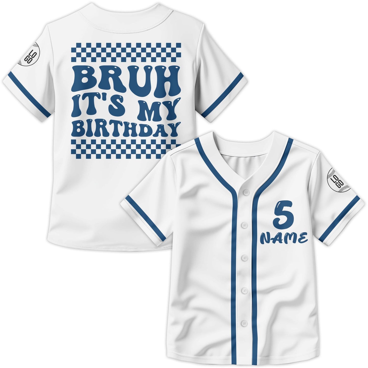 Personalized Age and Name Shirt Baseball Jersey for Youth Kids, Custom Birthday Boy Gift Baseball Jersey, Baseball Number Tee Jersey Gift