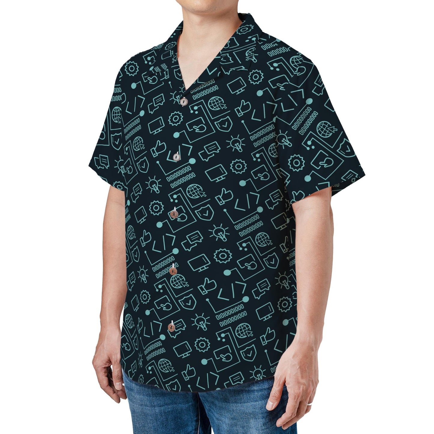 Binary Code Hawaiian Shirt, Programmer Gift for Developers & Coders