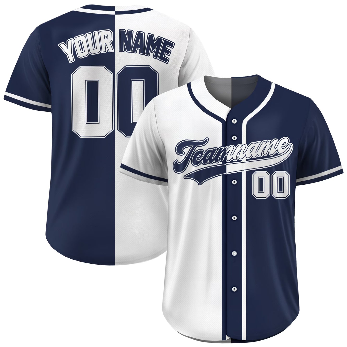 Custom Split Baseball Jersey, Custom Team Name Number Logo Jersey Shirt, Personalized Baseball Jersey for Adult Kid, Split Baseball Uniform