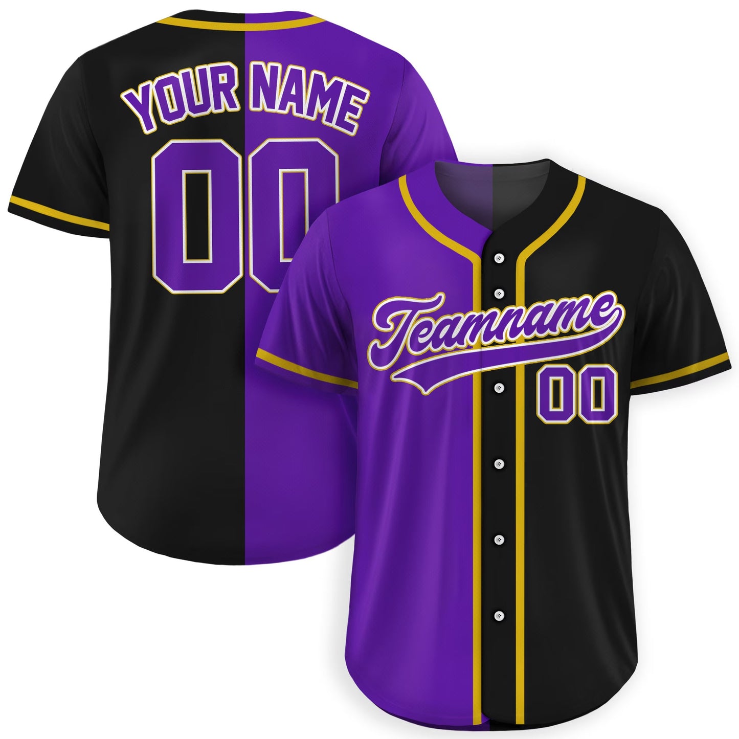 Custom Split Baseball Jersey, Custom Team Name Number Logo Jersey Shirt, Personalized Baseball Jersey for Adult Kid, Split Baseball Uniform
