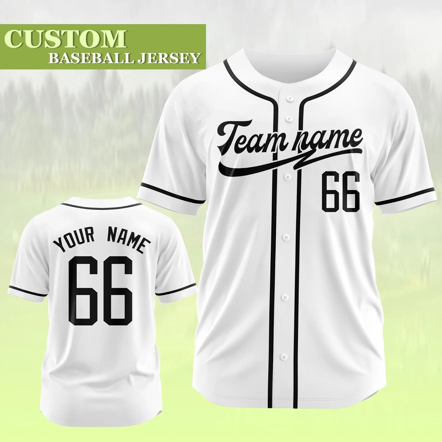Personalized Custom Baseball Jersey Shirt Printed Stitched Team Name and Number Logo Uniform for Baseball Lover