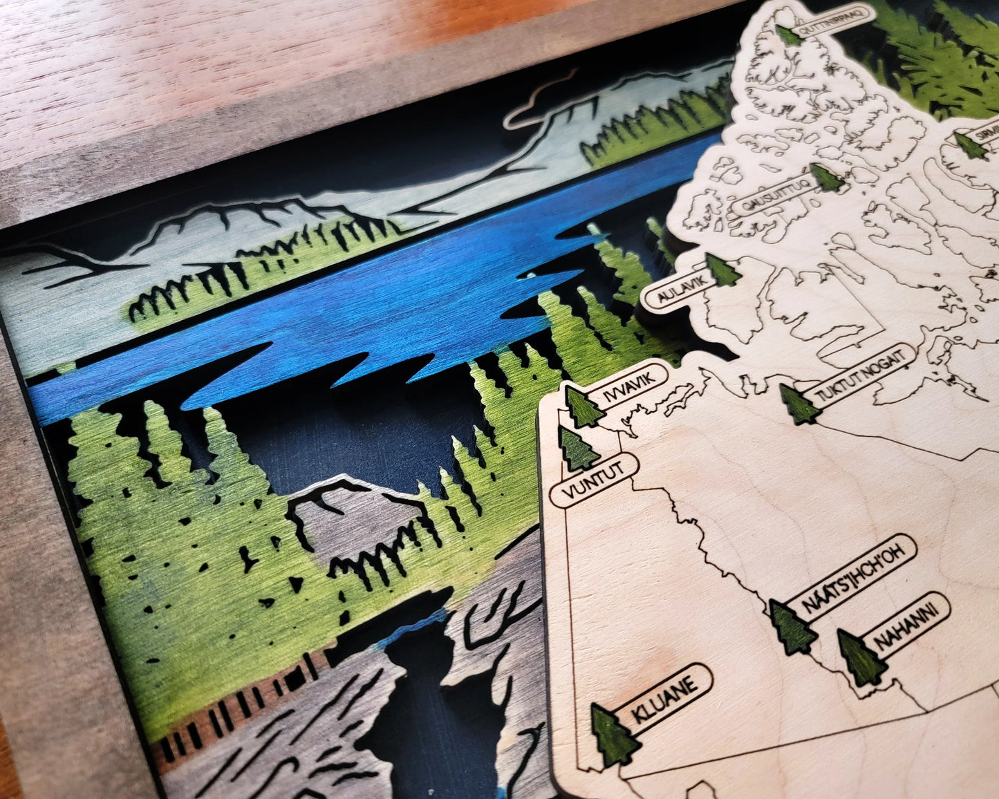 Personalized Canadian National Parks Travel Map, National Parks Wooden Map Tracker, Hiker Gift